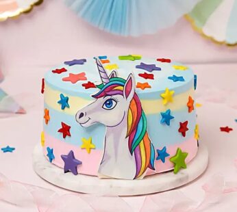 Stars Unicorn Cake
