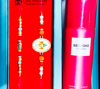 Lord Ganesha Rakhi With Perfume Combo