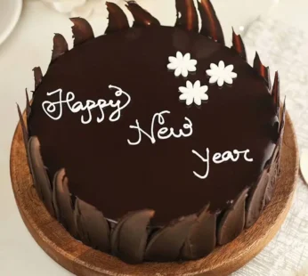 Delicious Chocolate New Year Cake