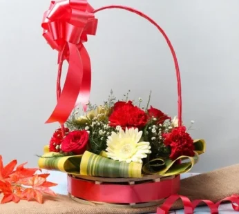 Mix Flowers Basket