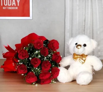 Cute Roses N Teddy