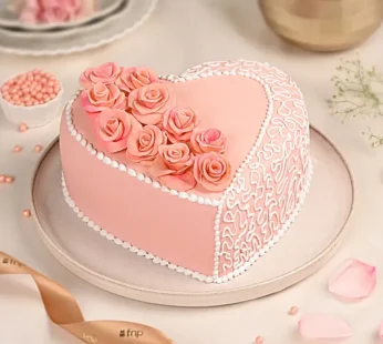 Sweetheart Chocolate Rose Cake