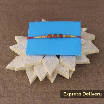 Rakhi with 500gm Kaju katli Delight