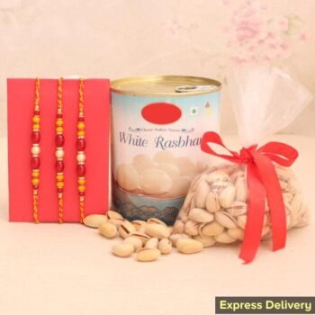 Spectacular Set of 3 Rakhi Combo